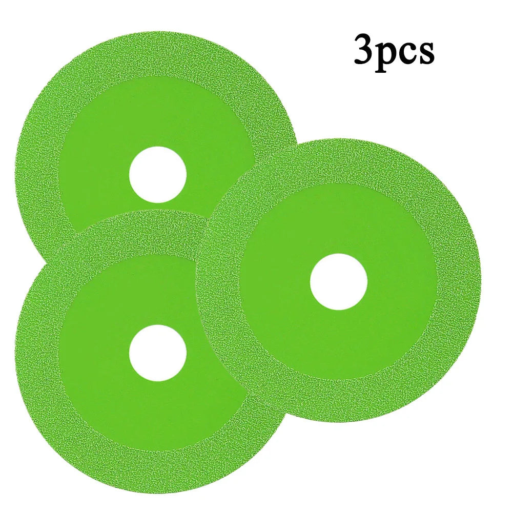 3-Pack 100mm Diamond Cutting Discs – Glass, Tile & Jade Blades Diamond Cutting Disc Axl 3pcs