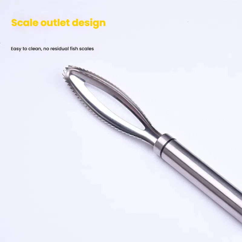 Stainless Steel Fish Scaler & Bone Tweezers Kitchen Tool Set Fish Cleaning Tool Axl