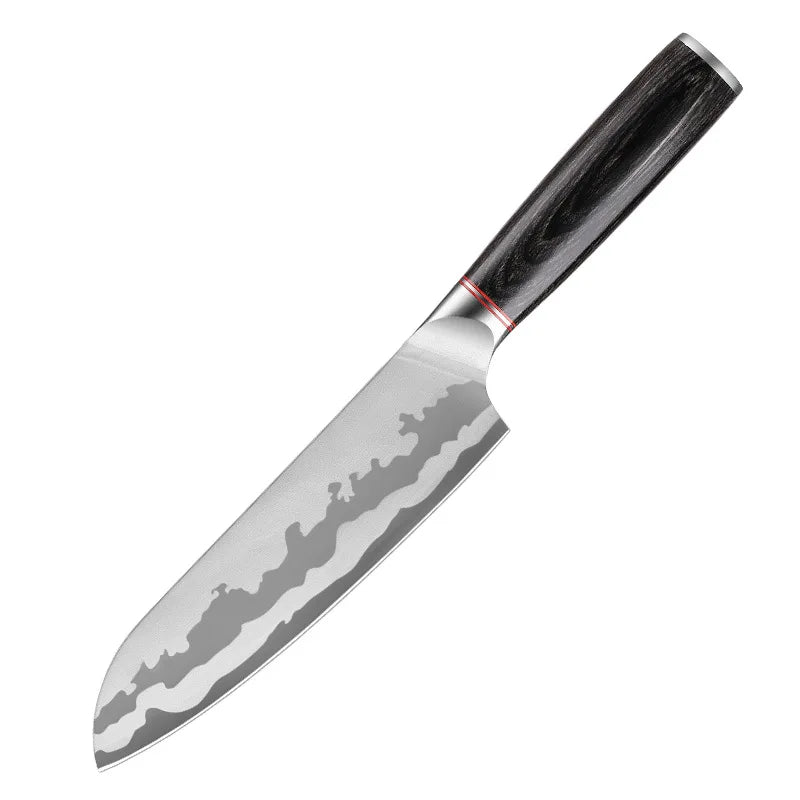 XUAN FENG D2 Steel Chef's Slicer Knife – 9" Wood Handle Blade Chef's Slicer Knife Axl