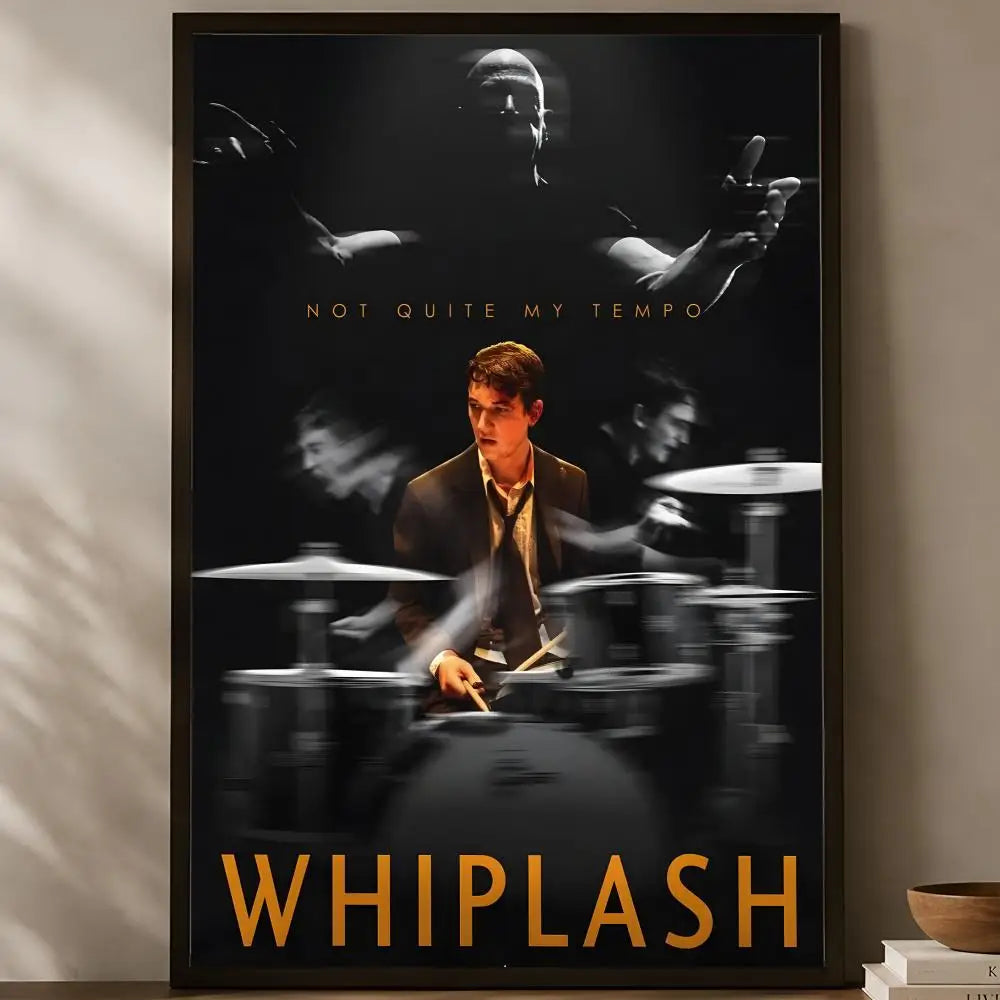 Whiplash Movie Poster – Self-Stick HD PVC Waterproof Wall Art Movie Wall Poster Axl White06 60X90cmNoframe