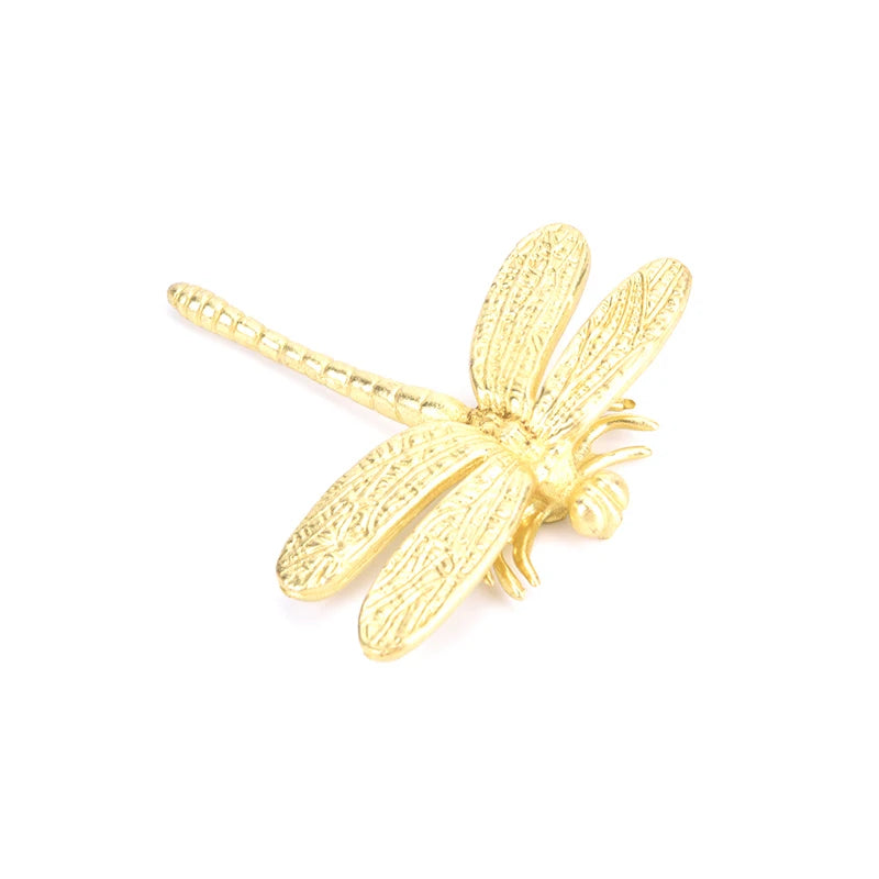 Brass Dragonfly Cabinet Knob – Gold Copper Drawer Door Handle Cabinet Door Knob Axl