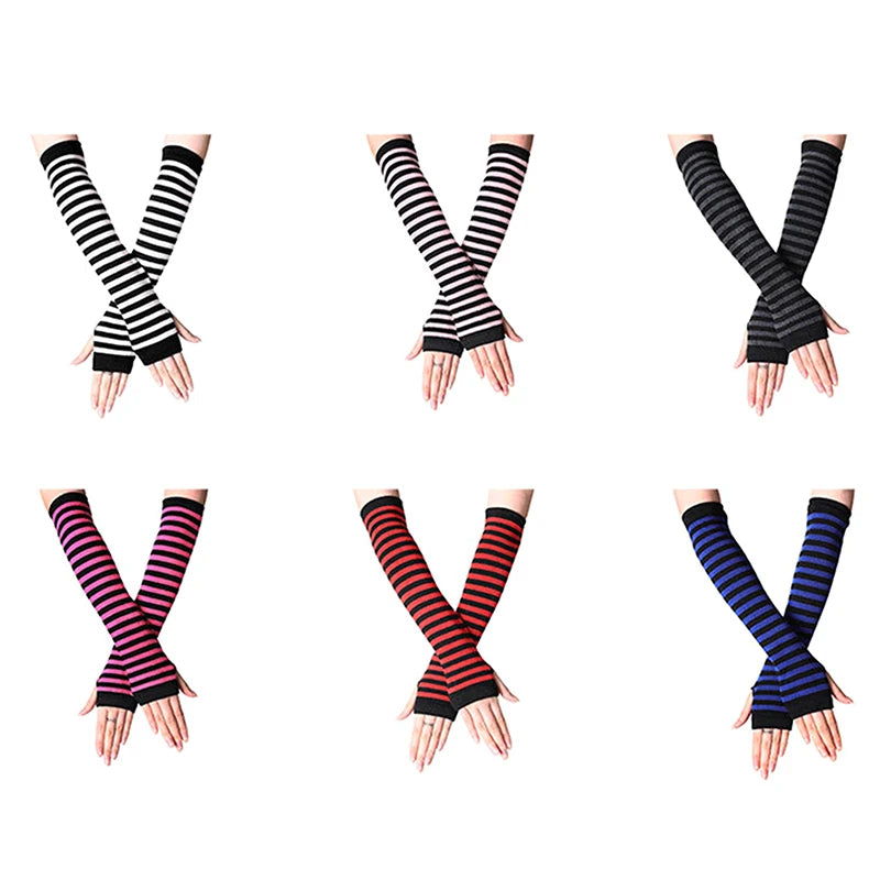 Women's Fingerless Knit Arm Warmers – Long Sleeve Wrist Gloves Fingerless Arm Warmers Axl
