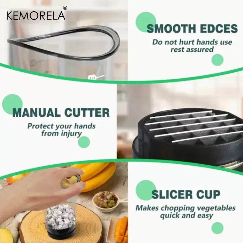 KEMORELA Mushroom Slicer Cup – Stainless Steel Veggie Chopper Vegetable Slicer Axl