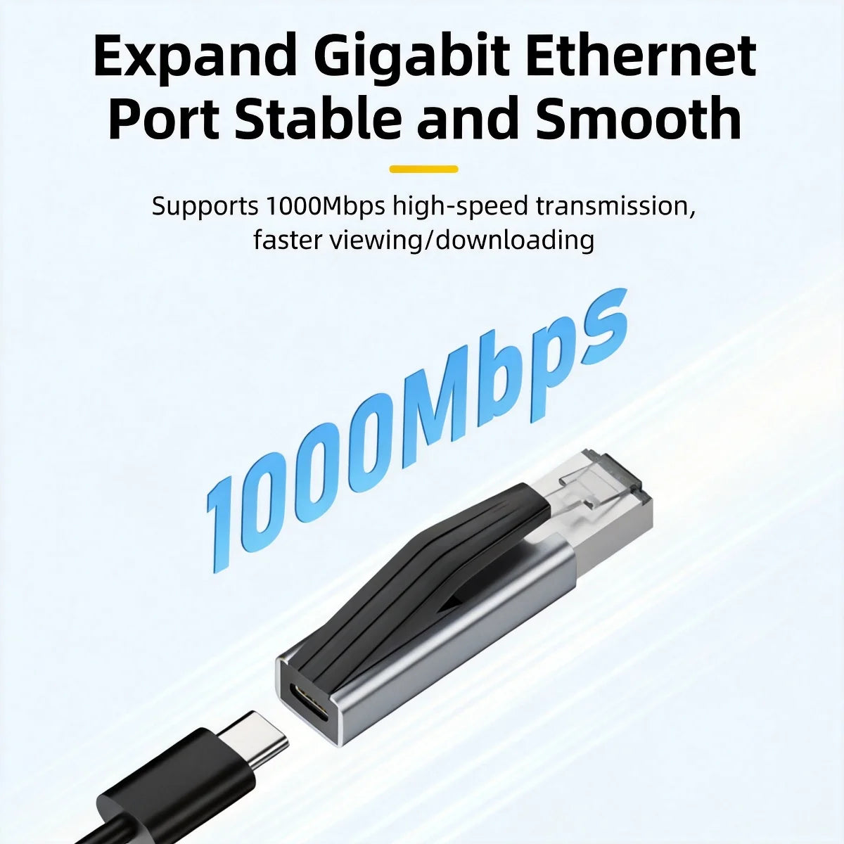 USB-C to Ethernet Adapter 1Gbps Gigabit RJ45 Network Converter Network Adapter Axl