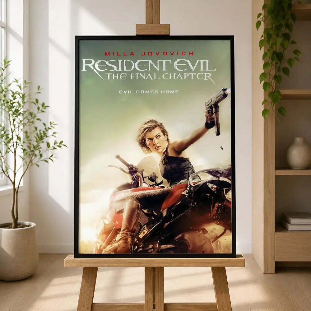 Resident Evil PVC Wall Poster – Peel & Stick HD Gaming Art Gaming Wall Poster Axl