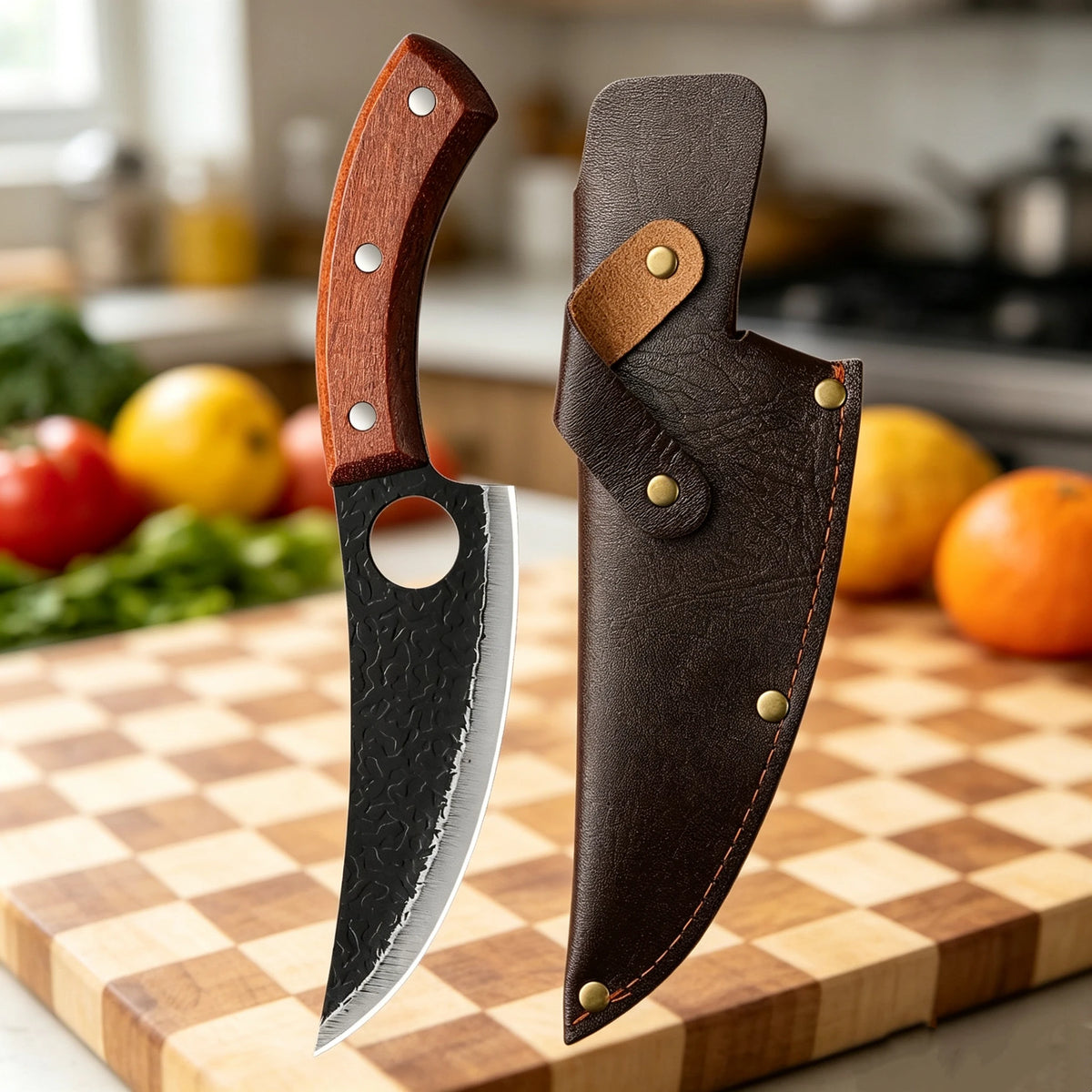 SHENJIU Hand Forged Boning Knife – Full Tang Stainless Steel Boning Knife Axl 1pcs B