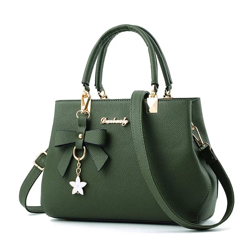 Women's Floral Bowknot Crossbody Shoulder Bag – 6 Colors PU Crossbody Shoulder Bag Axl