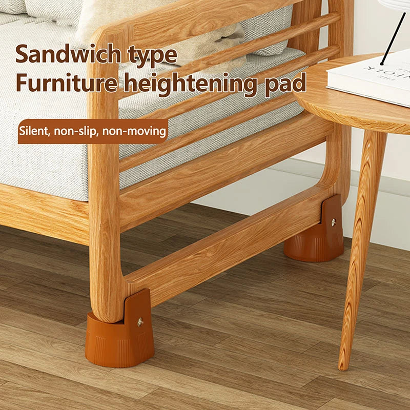 Adjustable Furniture Risers – Heavy-Duty Non-Slip Leg Pads Furniture Riser Axl