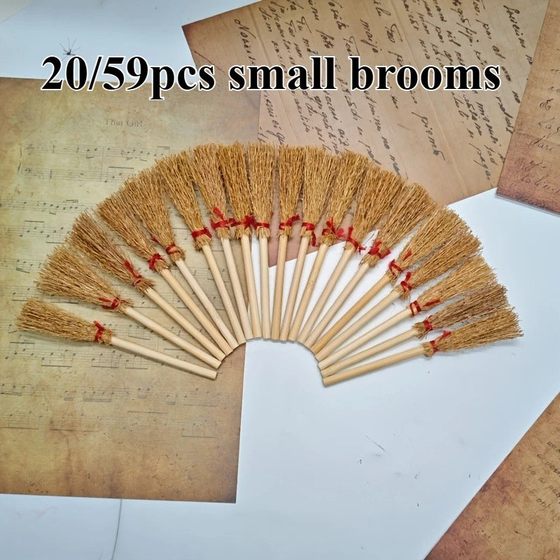 Dollhouse Halloween Miniatures Set – 20/59pcs Wood Scene Models Dollhouse Miniature Set Axl