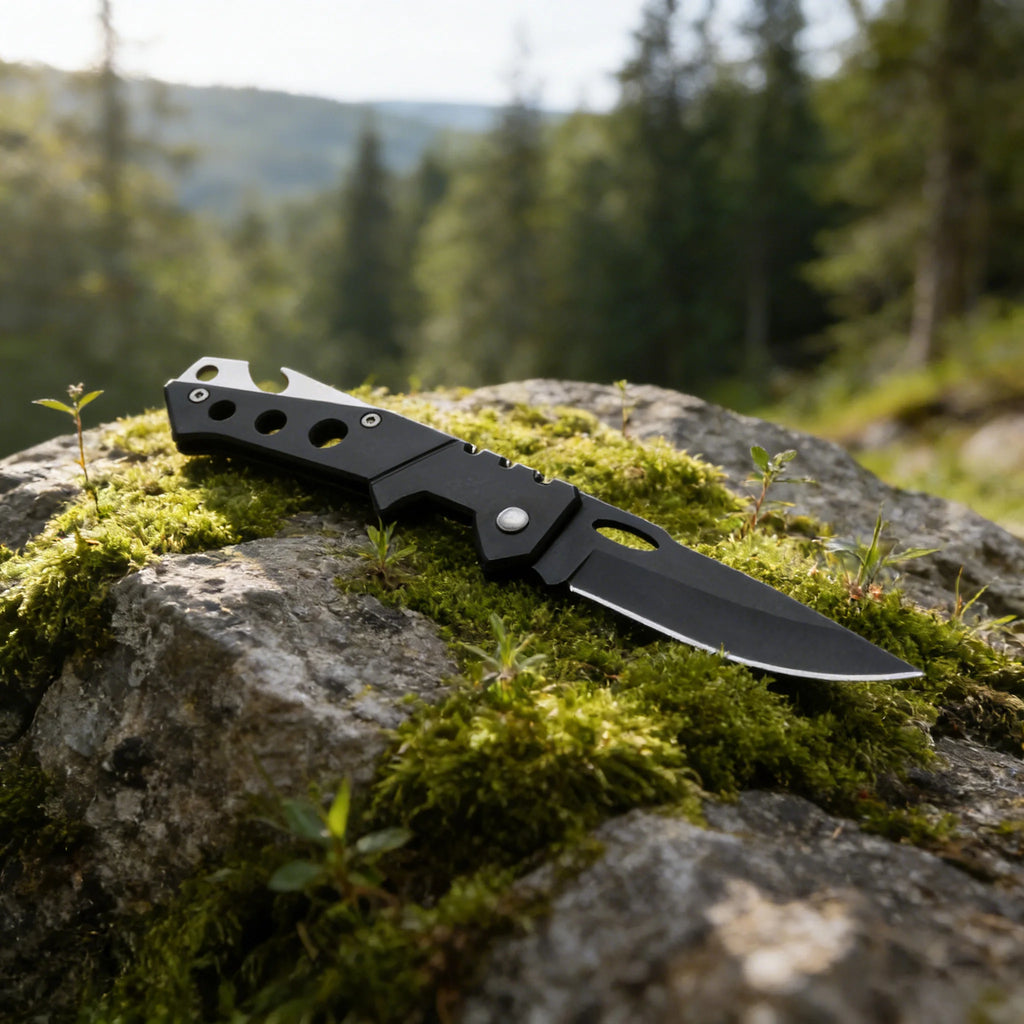 Multi-Tool Folding Utility Knife – Stainless Steel Camping Blade Folding Utility Knife Axl