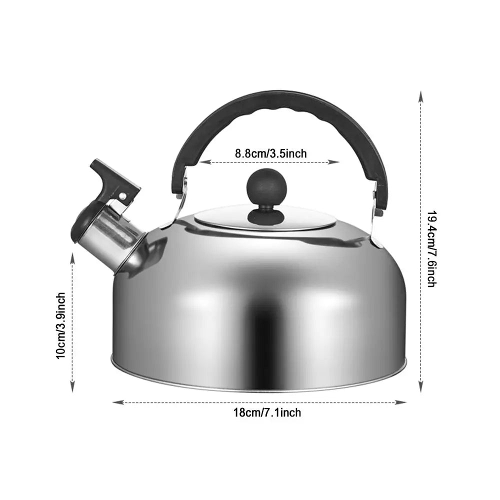 3L Stainless Steel Whistling Camping Kettle for Hiking & Outdoors Camping Kettle Axl