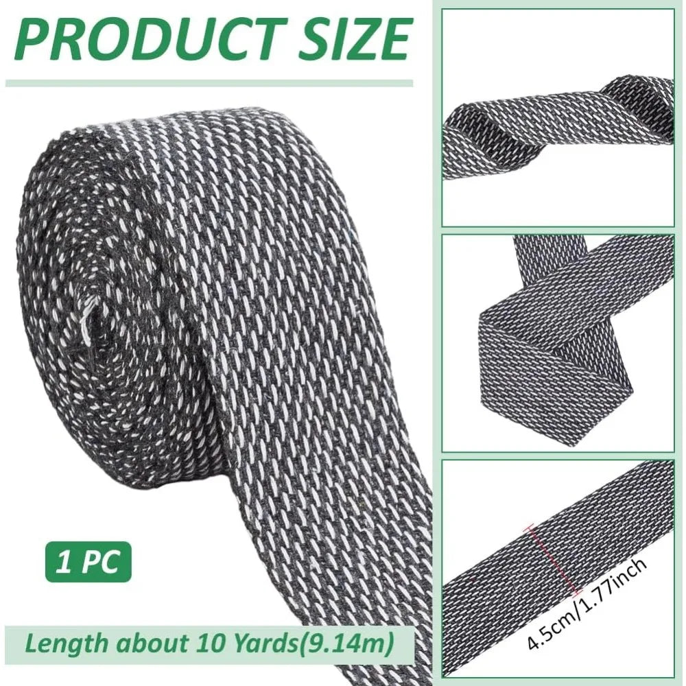 10 Yards Black Cotton Twill Tape 45mm – Carpet Binding Ribbon Twill Tape Ribbon Axl