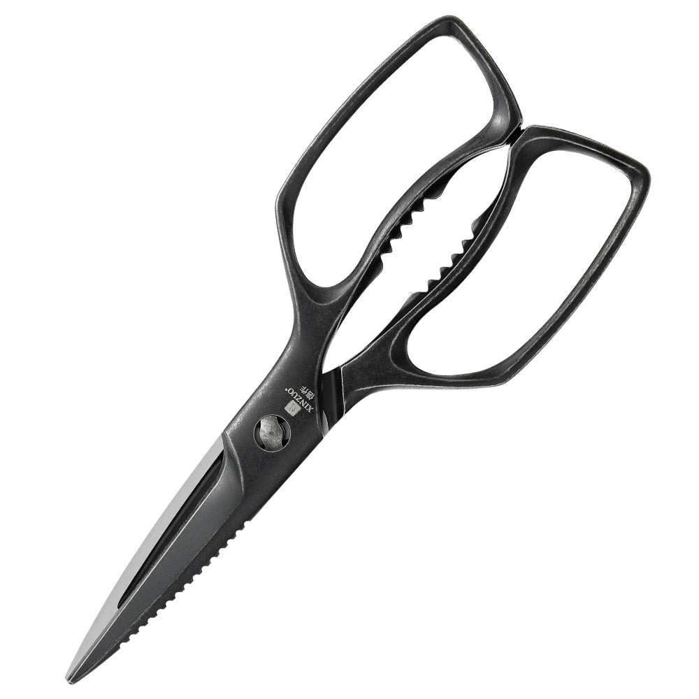 XINZUO Stainless Steel Kitchen Shears – Ergonomic Grip Scissors Kitchen Shears Axl Black L