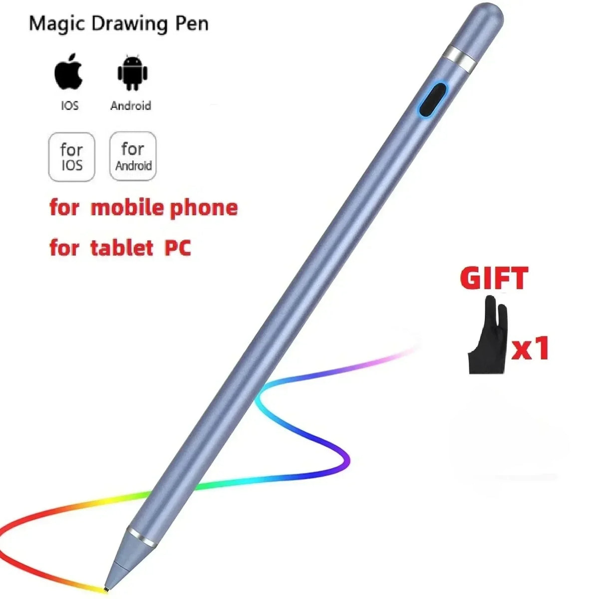 Universal Stylus Pen for iPad, iPhone & Android Tablets Tablet Stylus Pen Axl Blue Plus