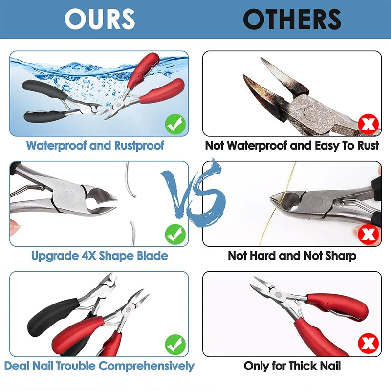 Professional Toenail Clipper Set – Thick & Ingrown Nails Toenail Clipper Set Axl