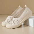 Women's Embroidery Floral Flat Sandals – Breathable Summer Shoes Women's Flat Sandals Axl Beige 38
