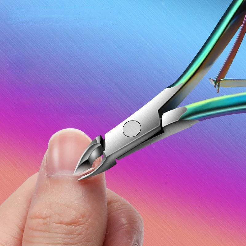 CMGF Electroplating Nail Cuticle Clippers & Manicure Scissors Set Nail Cuticle Clipper Set Axl
