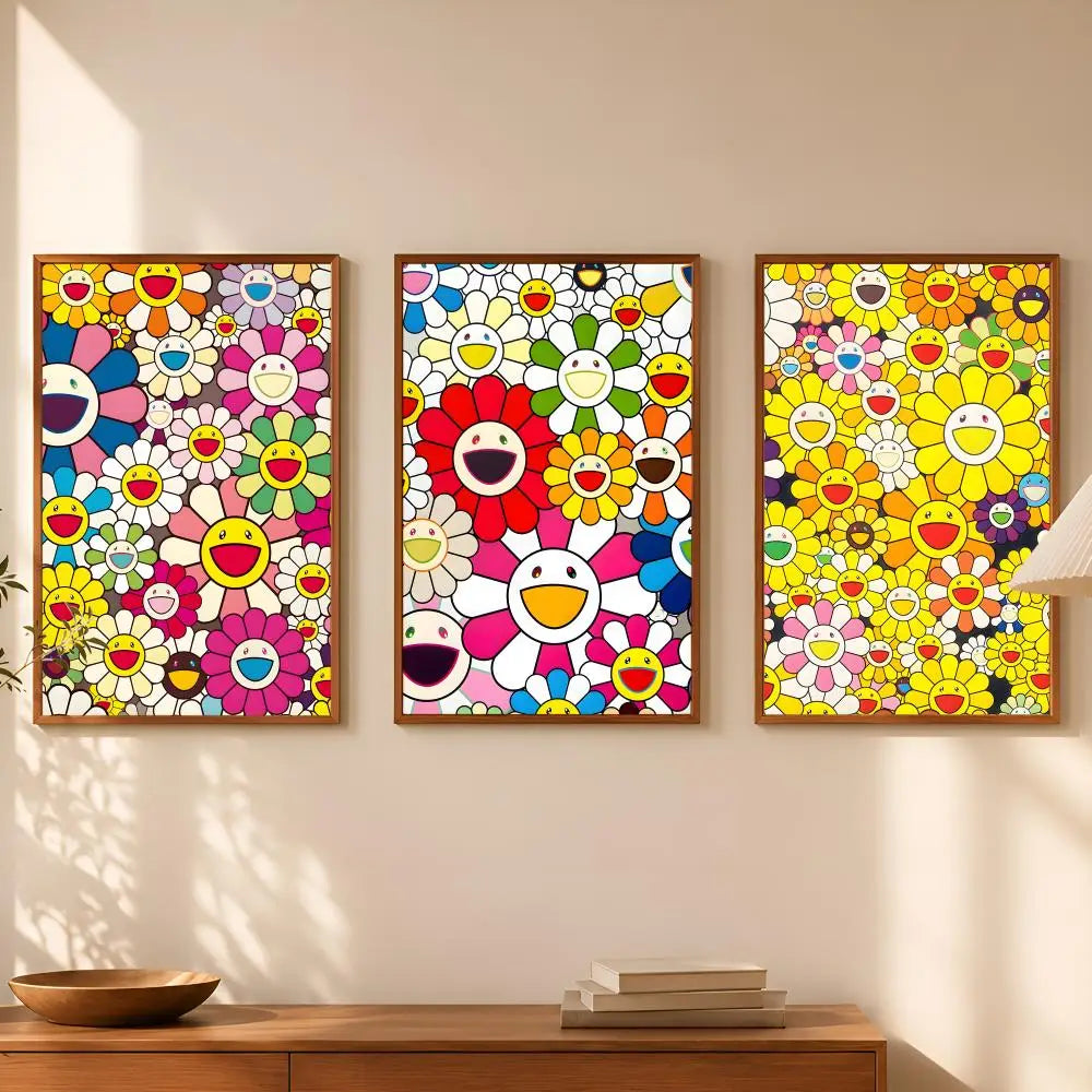 Murakami Takashi HD PVC Self-Stick Wall Art Poster | Home Décor Wall Art Poster Axl