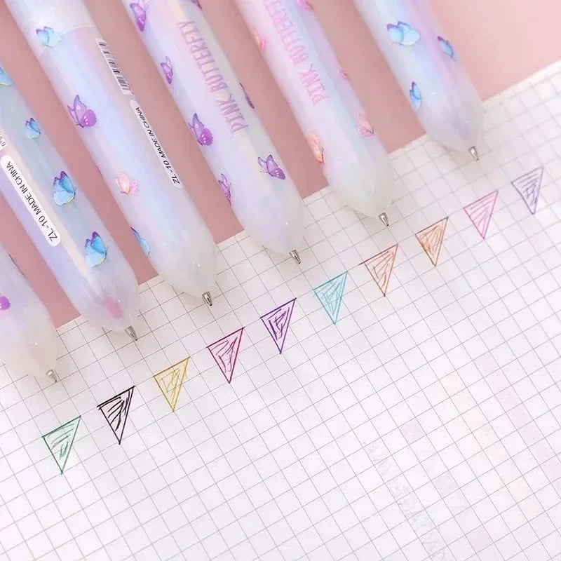 Kawaii Christmas Ballpoint Pens – Multicolor Novelty Biro Set Novelty Ballpoint Pens Axl