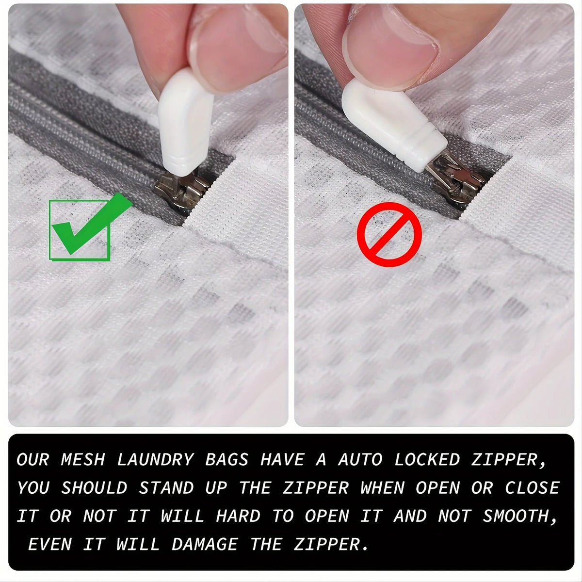 Honeycomb Mesh Laundry Bags – Reusable Zipper Wash Pouches Mesh Laundry Bag Axl