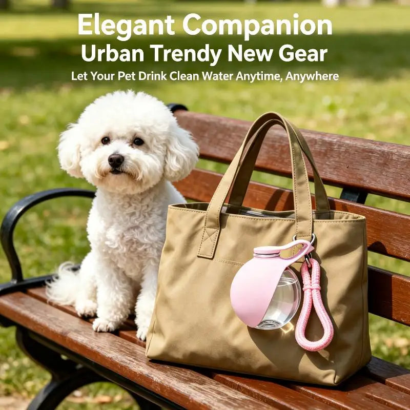 285ml Portable Leakproof Pet Water Bottle with Lanyard Pet Water Bottle Axl