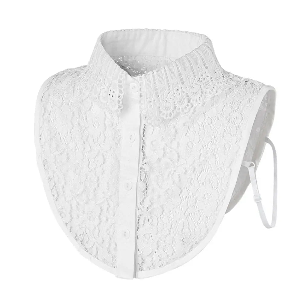Detachable Lace False Collar – Women's Doll Collar Accessory Detachable Lace Collar Axl white