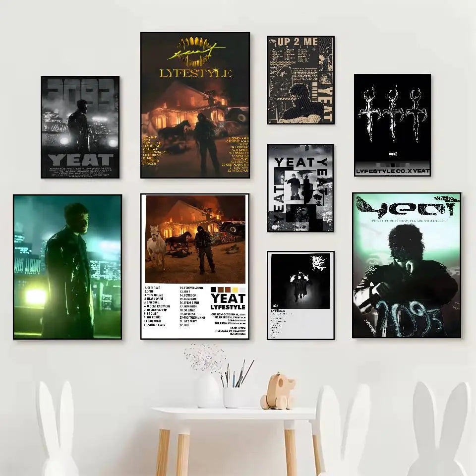 Yeat New Album HD Poster – Self-Adhesive Waterproof Wall Art Wall Art Poster Axl