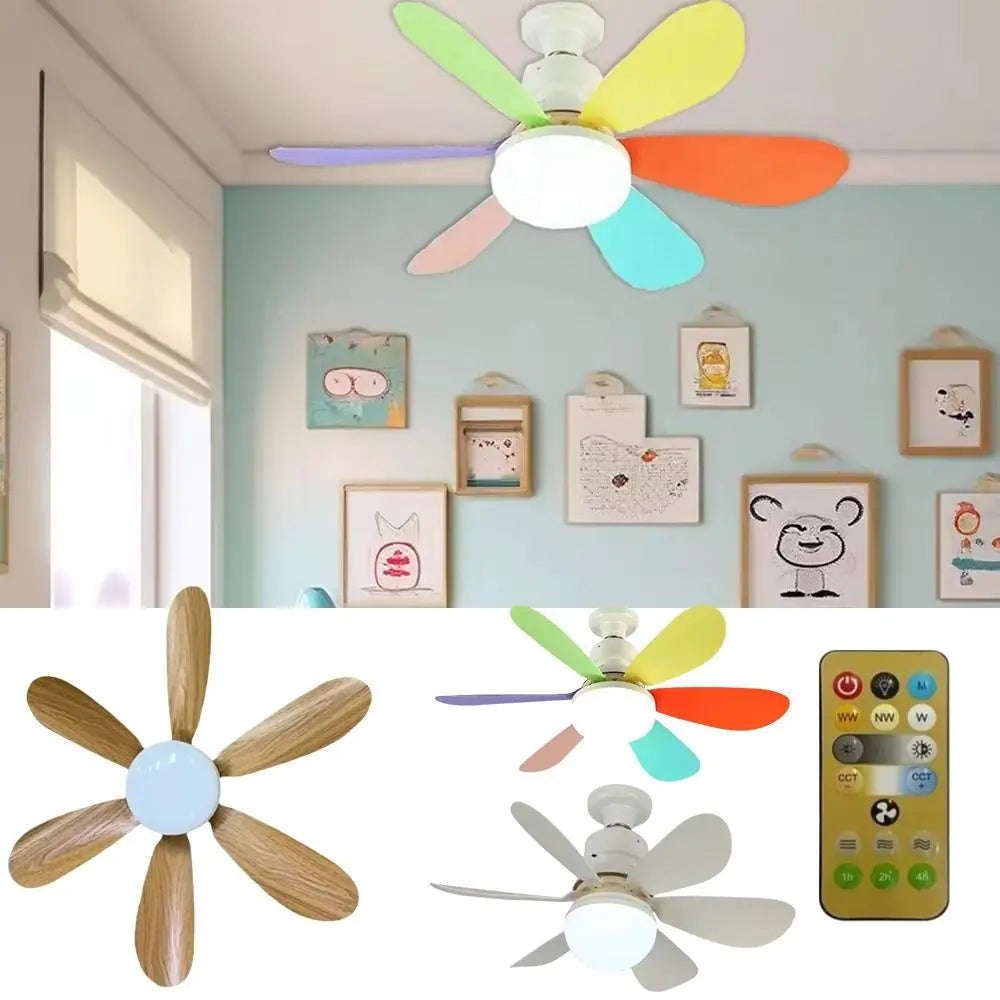 Minimalist LED Ceiling Fan Light with Remote 30W/40W Dimmable LED Ceiling Fan Light Axl
