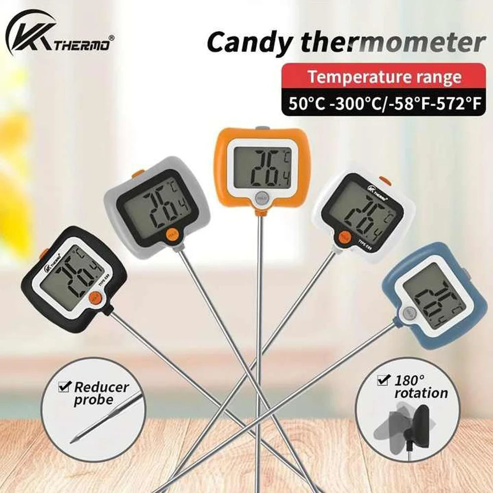 KT THERMO Digital Candy Thermometer – Kitchen & BBQ Cooking Kitchen Thermometer Axl