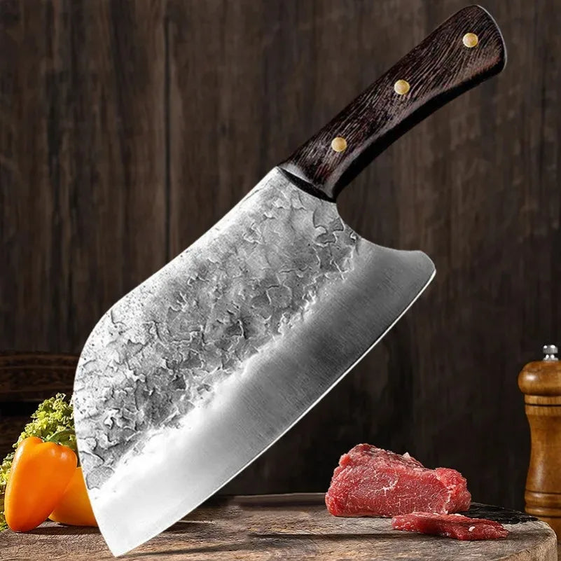 Handmade Forged Kitchen Cleaver – High-Carbon Steel Chef Knife Kitchen Cleaver Knife Axl