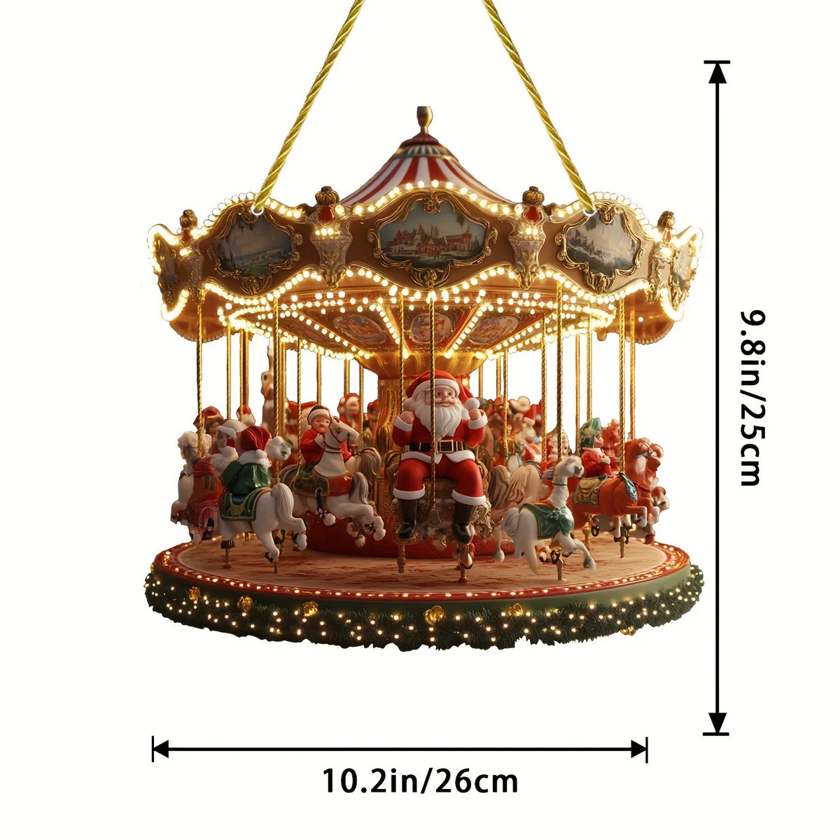 Large Acrylic Christmas Ornaments – Sun Light Catcher Pendants Christmas Ornament Axl A