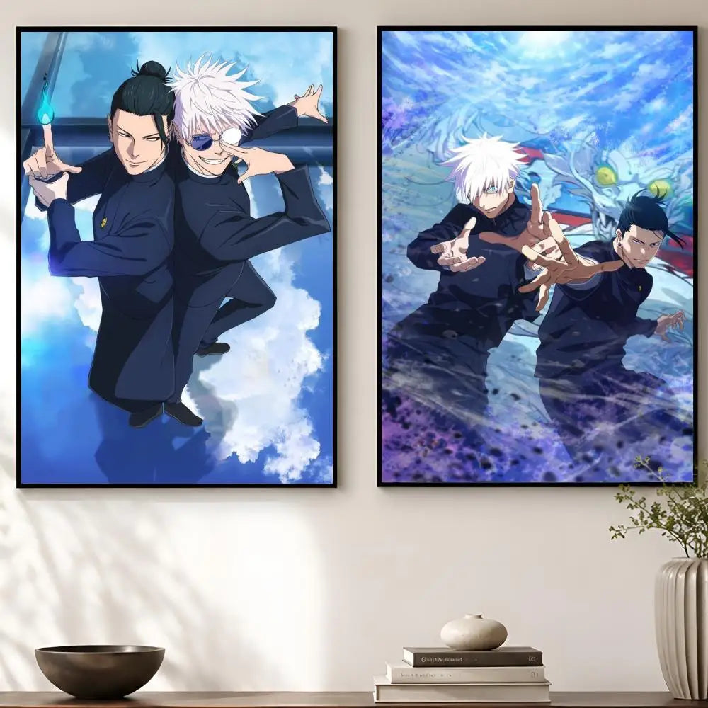 Suguru Geto Anime Poster – Waterproof Self-Adhesive Wall Art Anime Wall Poster Axl