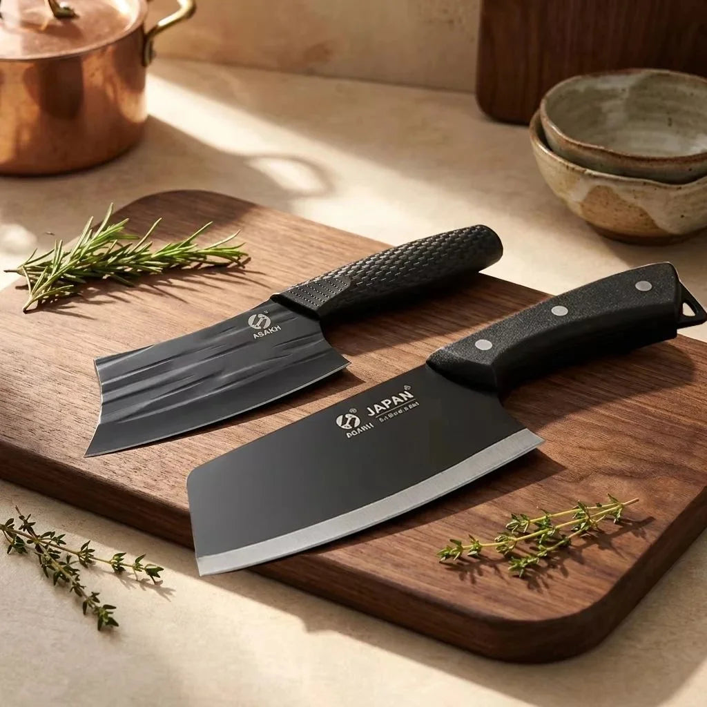 Stainless Steel Chinese Chef's Cleaver – Forged Kitchen Knife Kitchen Cleaver Knife Axl