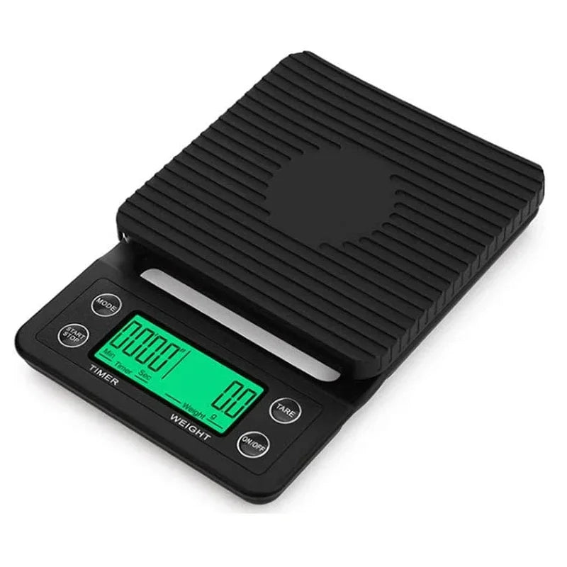 Precision Digital Coffee Scale 3kg with Timer & LCD Display Digital Kitchen Scale Axl Dark Khaki 5kg