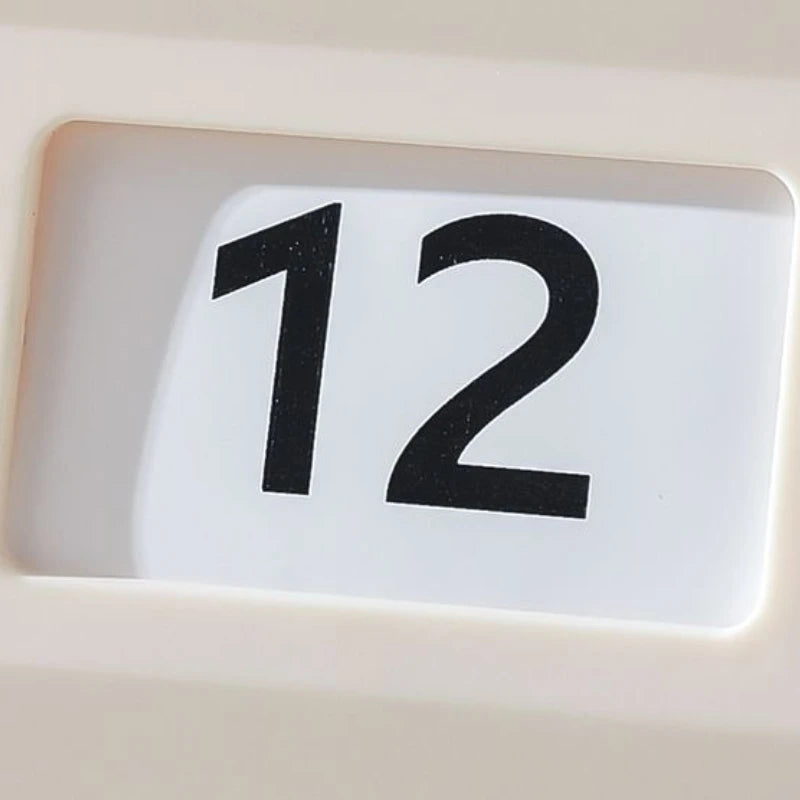 Retro Calendar Desk Figurine – Creative Miniature Sculpture Gift Desk Calendar Figurine Axl