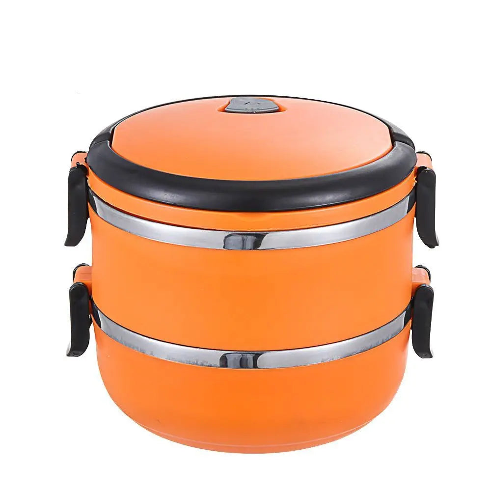 Vacuum Insulated Stainless Steel Thermos Lunch Box Food Flask Thermos Lunch Box Axl orange-1300ml