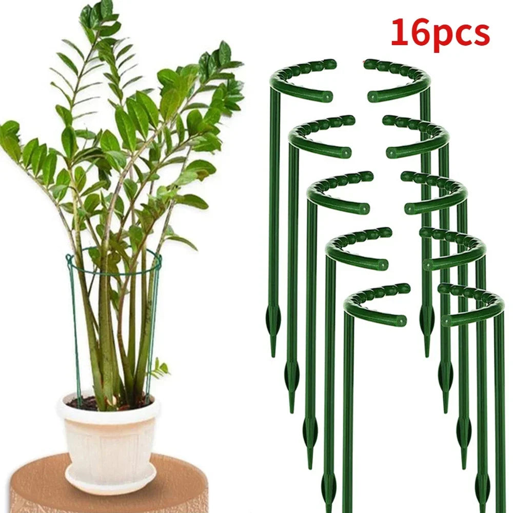 Plastic Plant Support Stakes – Flower & Greenhouse Rod Set Plant Support Stakes Axl