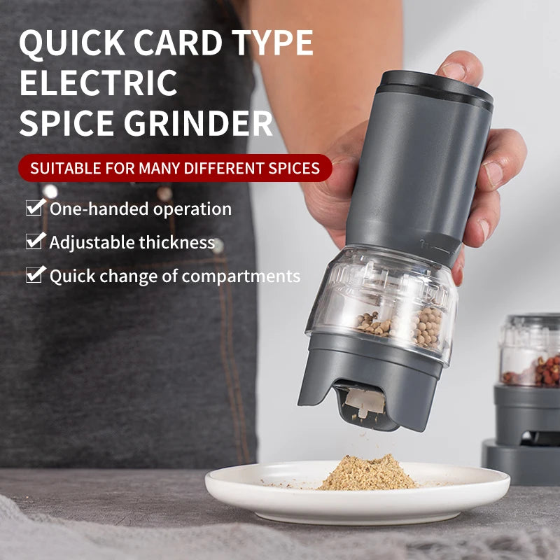 BALASHOV Electric Salt & Pepper Grinder Set – Rechargeable Electric Spice Grinder Axl