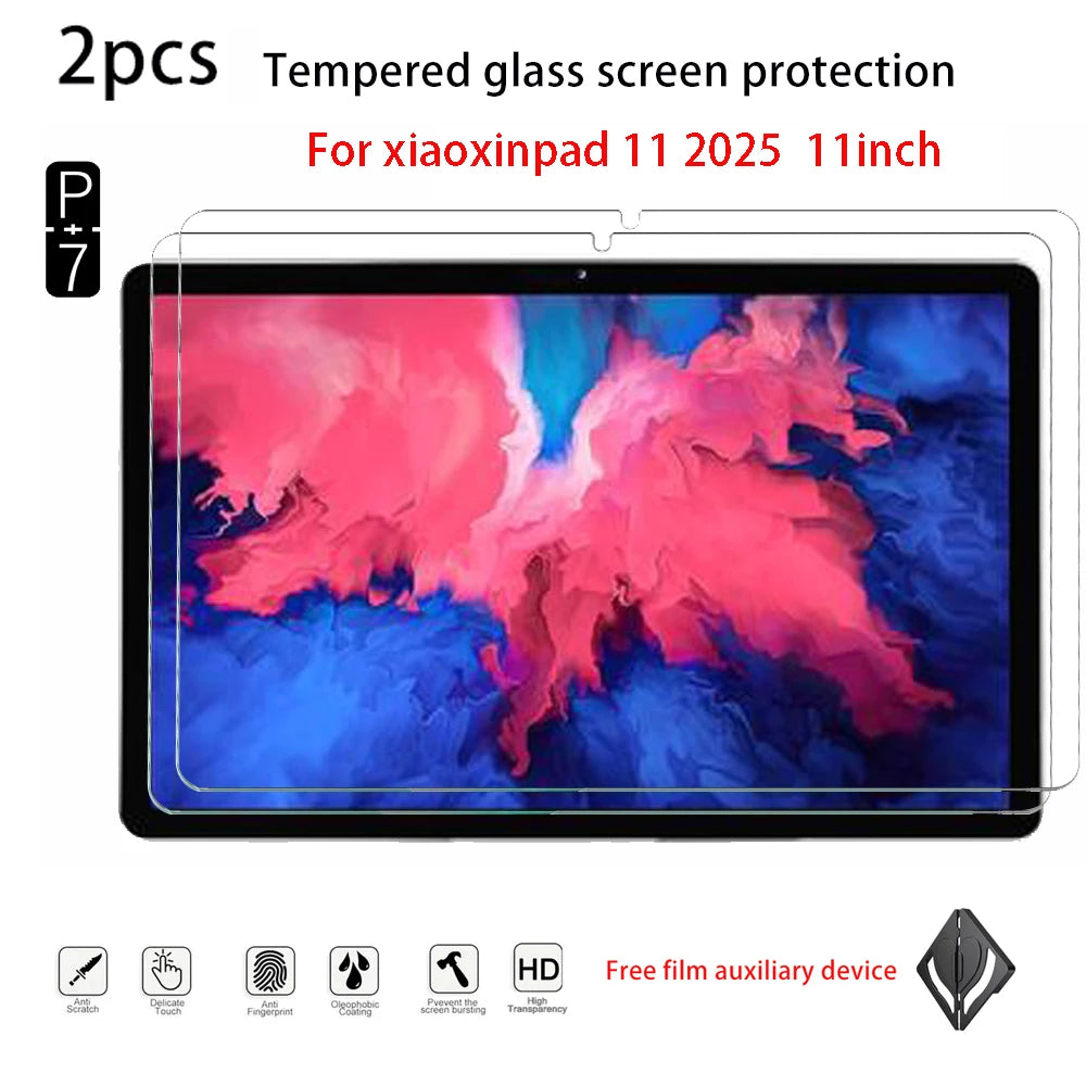 2-Pack Tempered Glass Screen Protector – Lenovo 11" Tablet Tablet Screen Protector Axl xiaoxinpad11 2025
