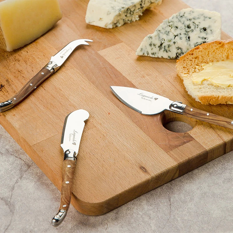 Laguiole-Style Butter Spreader Knife Set – Wood Handle 6-10 Pc Butter Spreader Set Axl