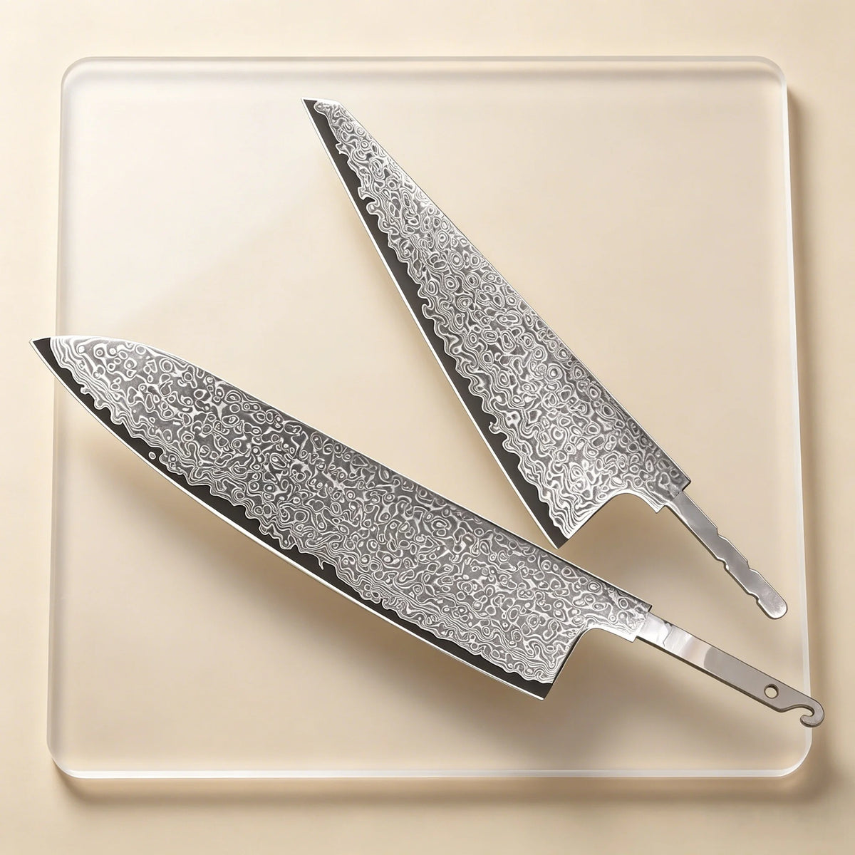 Damascus Steel Boning Knife Blade Blank – Hand Forged DIY Knife Blade Blank Axl