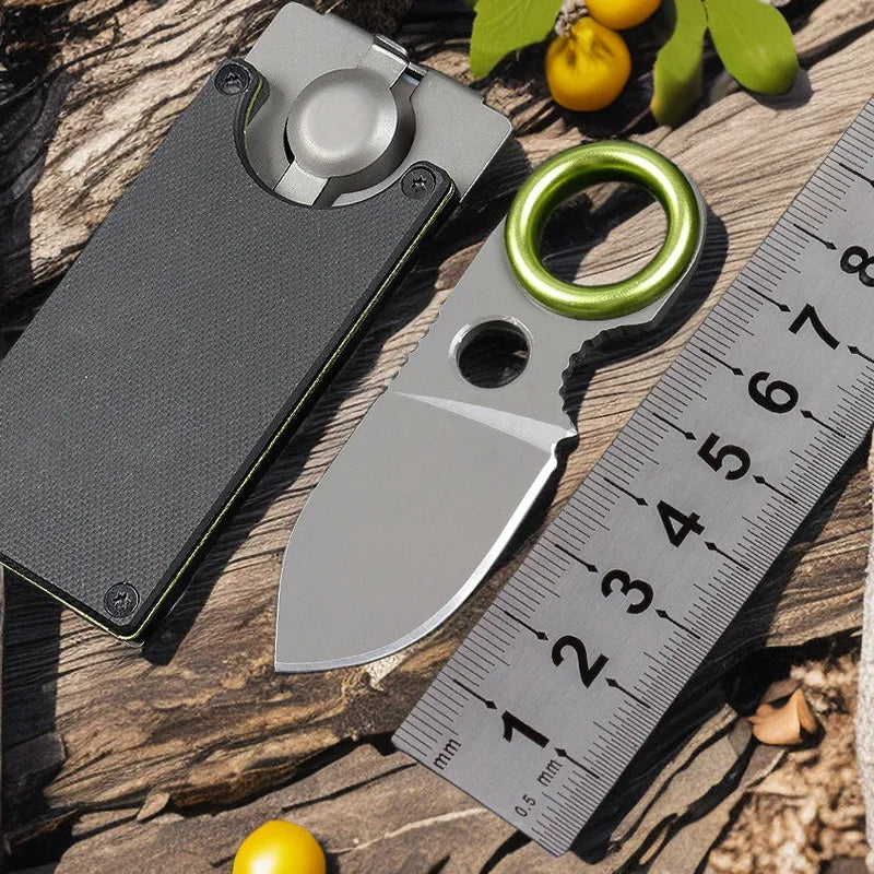 Mini Kitchen Knife with Finger Guard Sheath | 5CR15MOV Steel Mini Kitchen Knife Axl