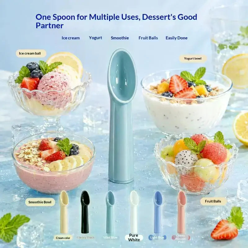 Plastic Ice Cream Scoop – Ergonomic Handle, 6 Pastel Colors Ice Cream Scoop Axl
