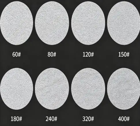 100-Pack 5" Flocking Sanding Discs 80–180 Grit | Wood & Metal Sanding Discs Axl