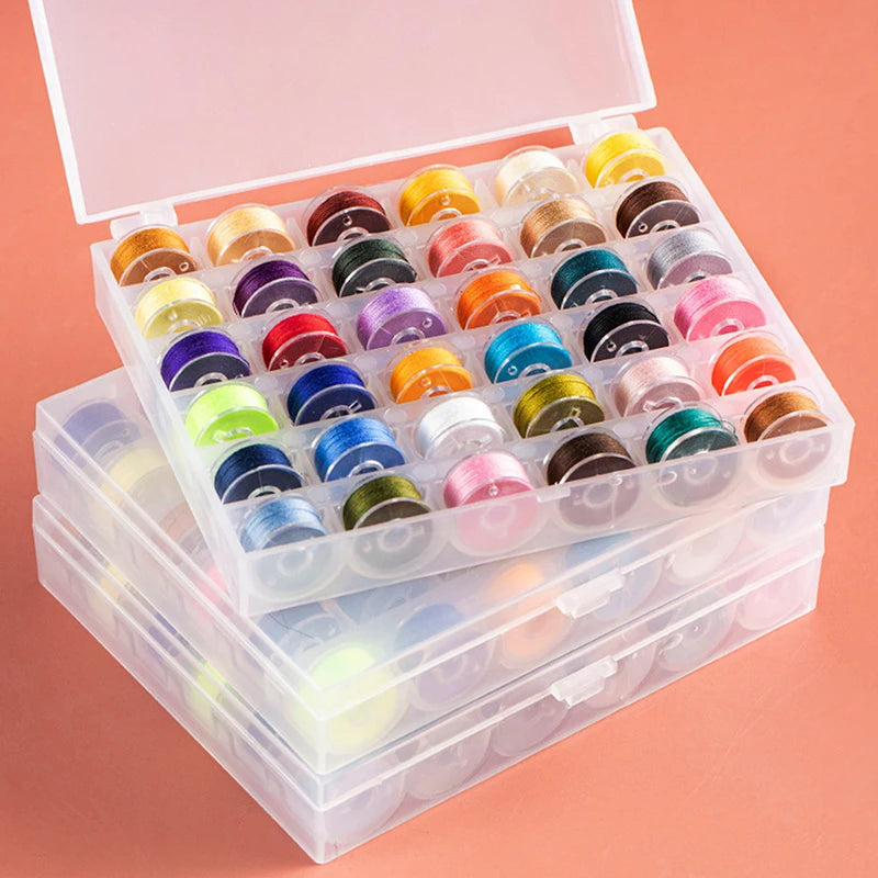 Multicolor Sewing Bobbins Box Set – 25 or 36 Pc Thread Spools Sewing Bobbin Set Axl