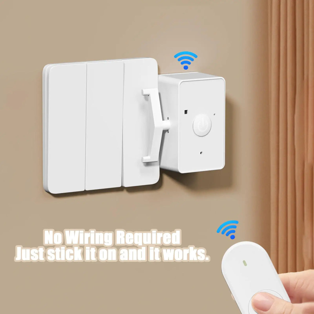 Wireless Remote Button Pusher – No-Wiring Light Switch Control Wireless Button Pusher Axl