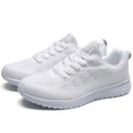 HAJINK Women's Lightweight Casual Sneakers – Lace-Up Trainers Women's Sneakers Axl WHITE 42