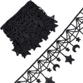 Moon Star Black Lace Trim 3 Yards | Polyester Sewing Ribbon Decorative Lace Trim Axl AECH04-17988