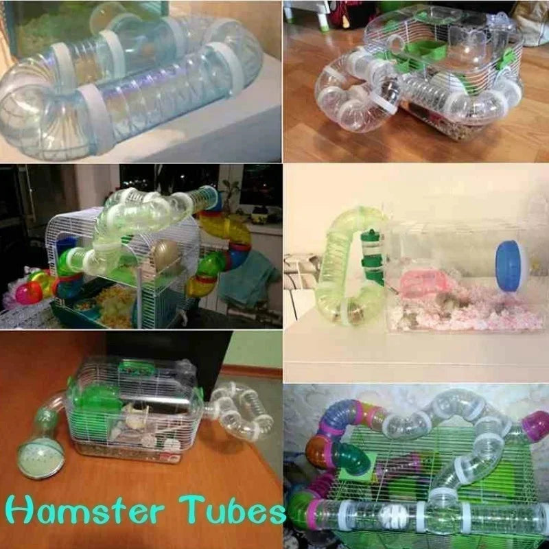 Hamster Tunnel Tube Set – Connectable Plastic Cage Toy Small Pet Tunnel Toy Axl