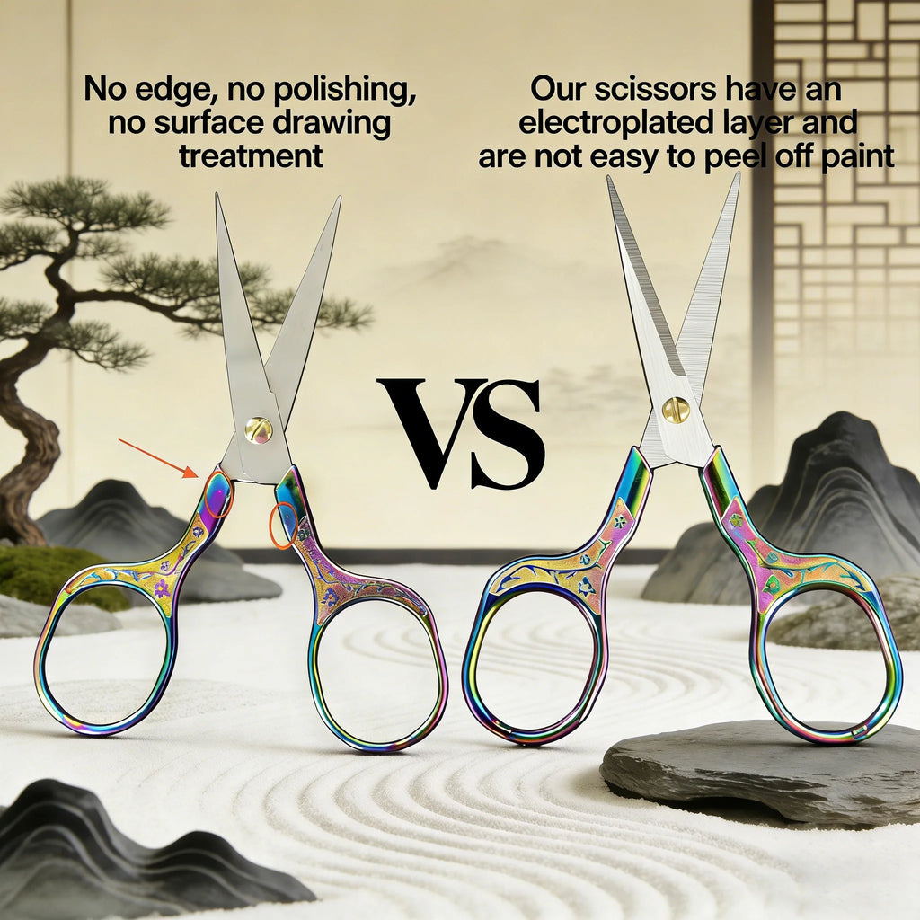 Plum Blossom Embroidery Scissors – Vintage Craft Shears 2–8 PCS Embroidery Scissors Axl